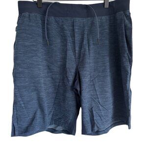 Lululemon THE Short Linerless 7" Mens 2 Piece Bundle XL Navy and Tan Gym Sporty